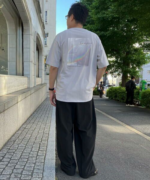 a.v.v / アー・ヴェ・ヴェ カットソー | 【HIDEYUKI SUTO×a.v.vコラボ】フォトプリントロングシルエットTシャツ | 詳細21