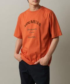 【接触冷感】ロゴプリントセミワイドTシャツ