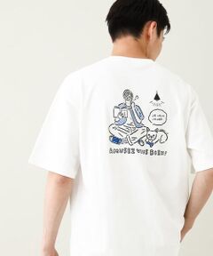 【ucaU×a.v.vコラボ】イラストワイドシルエットTシャツ