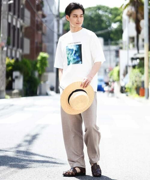 a.v.v / アー・ヴェ・ヴェ チノ・ワークパンツ | 【イージーケア】麻調メランジ1タックイージーパンツ | 詳細16