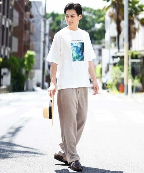 a.v.v / アー・ヴェ・ヴェ チノ・ワークパンツ | 【イージーケア】麻調メランジ1タックイージーパンツ | 詳細17