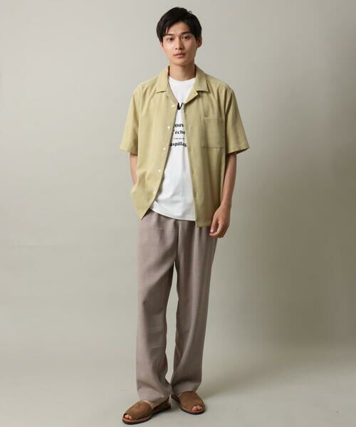 a.v.v / アー・ヴェ・ヴェ チノ・ワークパンツ | 【イージーケア】麻調メランジ1タックイージーパンツ | 詳細18