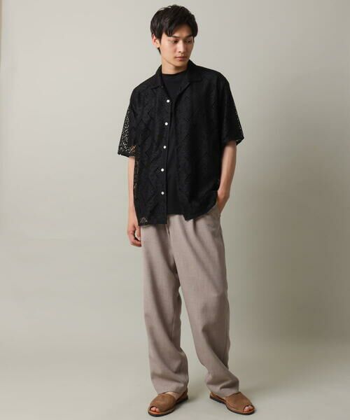 a.v.v / アー・ヴェ・ヴェ チノ・ワークパンツ | 【イージーケア】麻調メランジ1タックイージーパンツ | 詳細20