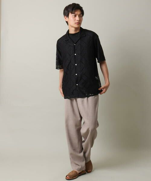 a.v.v / アー・ヴェ・ヴェ チノ・ワークパンツ | 【イージーケア】麻調メランジ1タックイージーパンツ | 詳細21