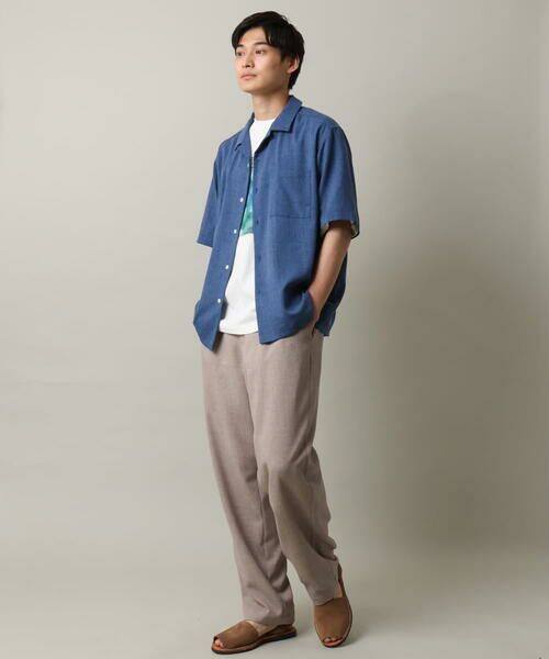 a.v.v / アー・ヴェ・ヴェ チノ・ワークパンツ | 【イージーケア】麻調メランジ1タックイージーパンツ | 詳細23