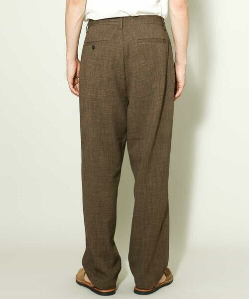 a.v.v / アー・ヴェ・ヴェ チノ・ワークパンツ | 【イージーケア】麻調メランジ1タックイージーパンツ | 詳細27