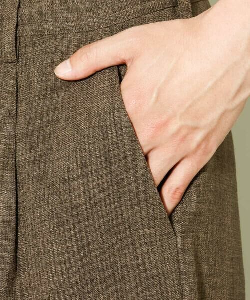 a.v.v / アー・ヴェ・ヴェ チノ・ワークパンツ | 【イージーケア】麻調メランジ1タックイージーパンツ | 詳細29