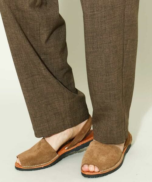 a.v.v / アー・ヴェ・ヴェ チノ・ワークパンツ | 【イージーケア】麻調メランジ1タックイージーパンツ | 詳細30