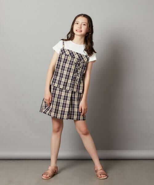 a.v.v / アー・ヴェ・ヴェ シャツ・ブラウス | [100-130]【セットアップ対応】レースアップドッキングTシャツ | 詳細22