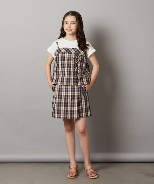 a.v.v / アー・ヴェ・ヴェ シャツ・ブラウス | [140-150]【セットアップ対応】レースアップドッキングTシャツ | 詳細14