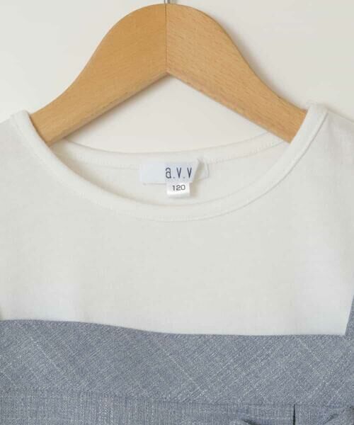 a.v.v / アー・ヴェ・ヴェ シャツ・ブラウス | [140-150]【セットアップ対応】レースアップドッキングTシャツ | 詳細22