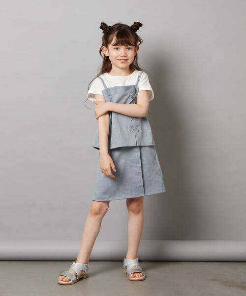 a.v.v / アー・ヴェ・ヴェ シャツ・ブラウス | [140-150]【セットアップ対応】レースアップドッキングTシャツ | 詳細5