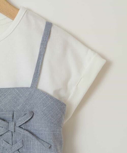 a.v.v / アー・ヴェ・ヴェ シャツ・ブラウス | [160]【セットアップ対応】レースアップドッキングTシャツ | 詳細4