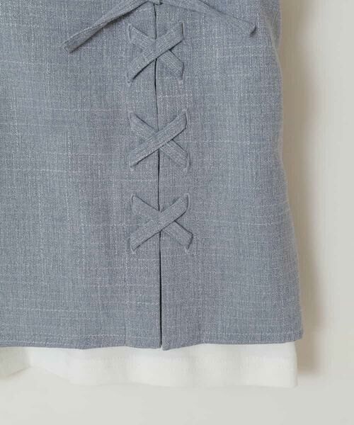 a.v.v / アー・ヴェ・ヴェ シャツ・ブラウス | [160]【セットアップ対応】レースアップドッキングTシャツ | 詳細5