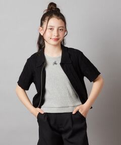 a.v.v / アー・ヴェ・ヴェ カットソー | 【ジュニア】[160]ロゴ刺繍タンクトップ