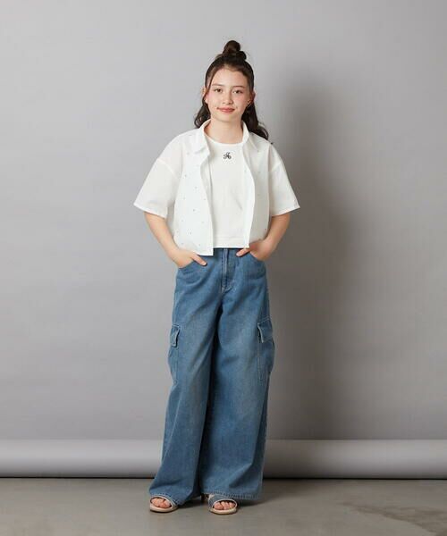 a.v.v / アー・ヴェ・ヴェ カットソー | 【ジュニア】[160]ロゴ刺繍タンクトップ | 詳細17