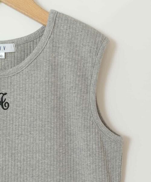 a.v.v / アー・ヴェ・ヴェ カットソー | 【ジュニア】[160]ロゴ刺繍タンクトップ | 詳細24
