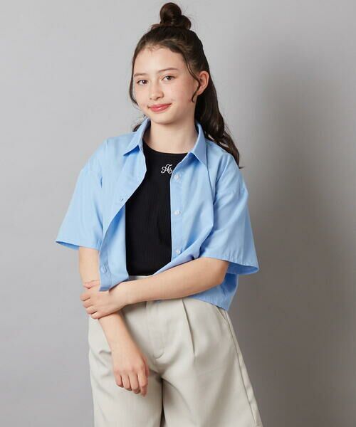 a.v.v / アー・ヴェ・ヴェ カットソー | 【ジュニア】[160]ロゴ刺繍タンクトップ | 詳細7