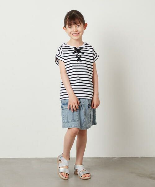 a.v.v / アー・ヴェ・ヴェ カットソー | [160]フロントレースUPTシャツ | 詳細27