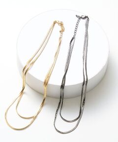 a.v.v / アー・ヴェ・ヴェ ネックレス・ペンダント・チョーカー | スネークチェーン二連ネックレス