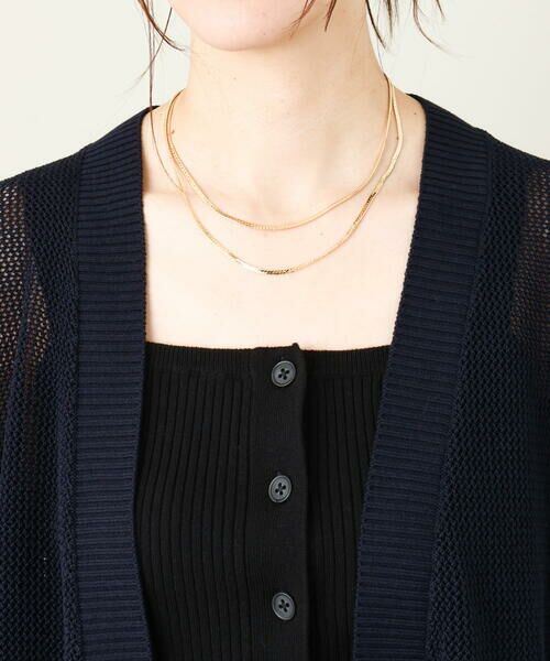 a.v.v / アー・ヴェ・ヴェ ネックレス・ペンダント・チョーカー | スネークチェーン二連ネックレス | 詳細1