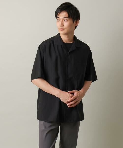 a.v.v / アー・ヴェ・ヴェ シャツ・ブラウス | 【接触冷感/速乾】セミシアーオープンカラーシャツ　半袖【洗濯機で洗える】 | 詳細14