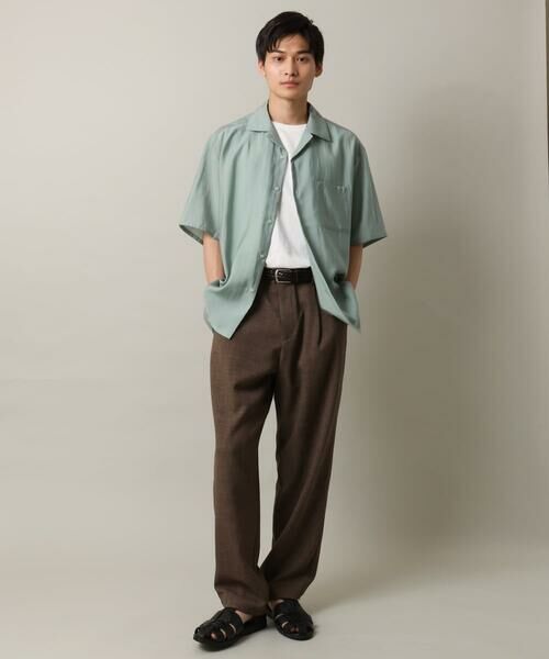 a.v.v / アー・ヴェ・ヴェ シャツ・ブラウス | 【接触冷感/速乾】セミシアーオープンカラーシャツ　半袖【洗濯機で洗える】 | 詳細2