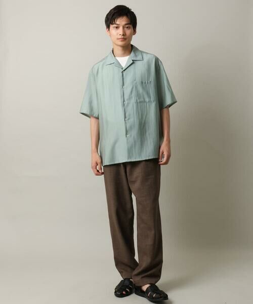 a.v.v / アー・ヴェ・ヴェ シャツ・ブラウス | 【接触冷感/速乾】セミシアーオープンカラーシャツ　半袖【洗濯機で洗える】 | 詳細5