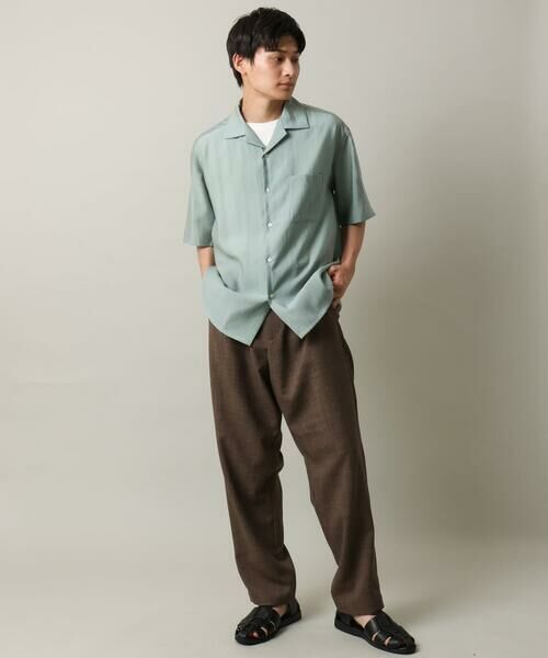 a.v.v / アー・ヴェ・ヴェ シャツ・ブラウス | 【接触冷感/速乾】セミシアーオープンカラーシャツ　半袖【洗濯機で洗える】 | 詳細6