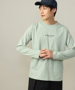 【ユニセックス】ミニロゴセミワイドシルエットロングTシャツ