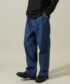 【秋の新作】デニムワンタックワイドパンツ 15.8OZ