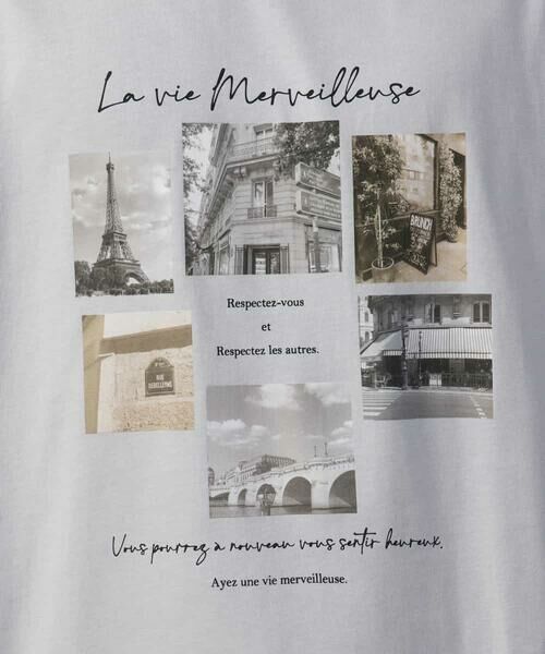 a.v.v / アー・ヴェ・ヴェ カットソー | 【大人気PARISモチーフ】フォトプリントワイドシルエットロングTシャツ | 詳細19