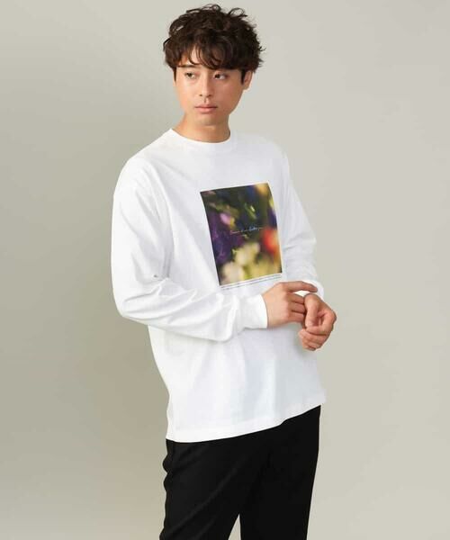 a.v.v / アー・ヴェ・ヴェ カットソー | 【HIDEYUKI SUTO×a.v.vコラボ】フォトプリントワイドシルエットロングＴシャツ | 詳細11