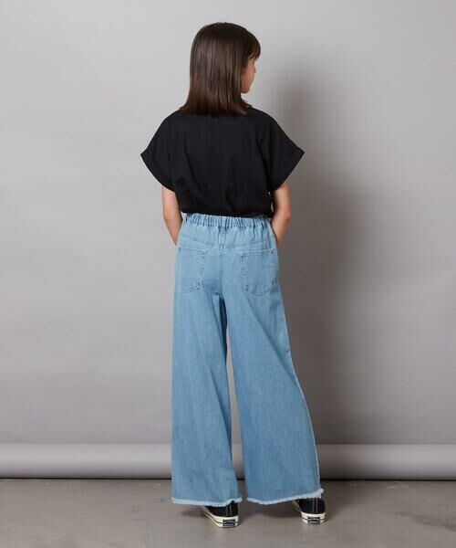 a.v.v / アー・ヴェ・ヴェ カットソー | 【毛玉になりにくい/安心の綿100％/イージーケア】[100-130]オーロラスパンコールロゴTシャツ | 詳細27