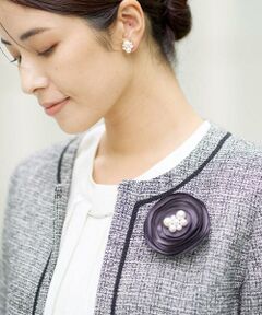 a.v.v / アー・ヴェ・ヴェ ブローチ・コサージュ | フラットローズコサージュ