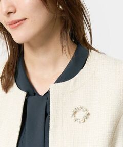 a.v.v / アー・ヴェ・ヴェ ブローチ・コサージュ | パール調ビジューサークルブローチ
