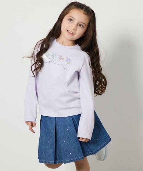 a.v.v / アー・ヴェ・ヴェ カットソー | 【安心の綿100％】[160]モチーフプリントロンT | 詳細9