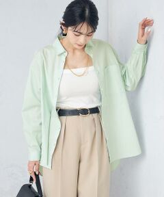 みつ②F グリーン系チェックボリューミーブラウス　五分袖　夏　ゆったり 40代ファッション ゆったりノーカラー五分袖ブラウス ブラウス