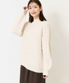 a.v.v / アー・ヴェ・ヴェ ニット・セーター | ケーブル編みバイアスデザインニット