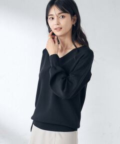 a.v.v / アー・ヴェ・ヴェ ニット・セーター | 【洗える/UVカット】Vネックパフスリーブニット