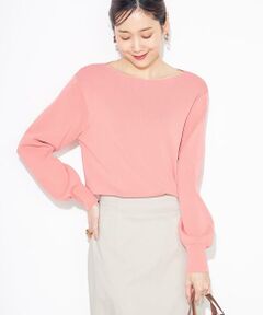 a.v.v / アー・ヴェ・ヴェ ニット・セーター | 【洗える/UVカット】ボートネックパフスリーブ美ラクるニット