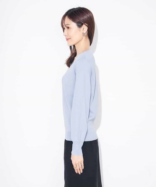 a.v.v / アー・ヴェ・ヴェ ニット・セーター | 【洗える/UVカット/WEB限定カラー】Vネックパフスリーブ美ラクるニット | 詳細26
