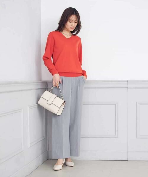 a.v.v / アー・ヴェ・ヴェ ニット・セーター | 【洗える/UVカット/WEB限定カラー】Vネックパフスリーブ美ラクるニット | 詳細6