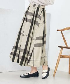 a.v.v / アー・ヴェ・ヴェ ロング・マキシ丈スカート | ビックチェックタフタスカート