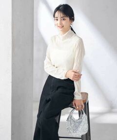 a.v.v / アー・ヴェ・ヴェ カットソー | シアーウェーブハイネックトップス