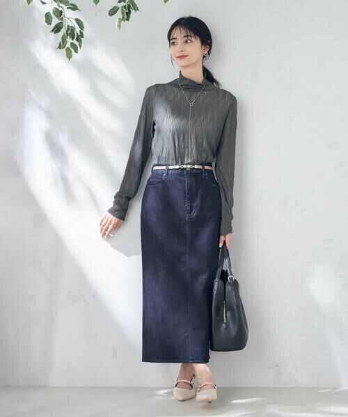 a.v.v / アー・ヴェ・ヴェ カットソー | シアーウェーブハイネックトップス | 詳細10