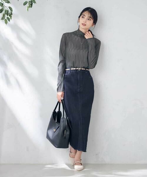 a.v.v / アー・ヴェ・ヴェ カットソー | シアーウェーブハイネックトップス | 詳細11