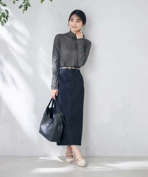 a.v.v / アー・ヴェ・ヴェ カットソー | シアーウェーブハイネックトップス | 詳細12