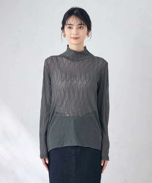a.v.v / アー・ヴェ・ヴェ カットソー | シアーウェーブハイネックトップス | 詳細19