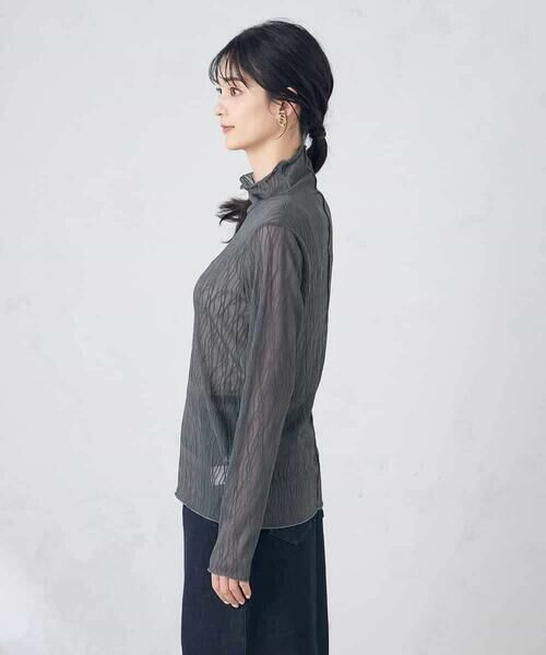 a.v.v / アー・ヴェ・ヴェ カットソー | シアーウェーブハイネックトップス | 詳細20